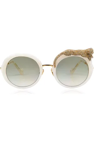 ANNA KARIN KARLSSON ROSE ET LA ROUE CRYSTAL Pearl Gafas de Sol para Mujer Blancas
