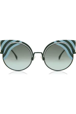 Fendi FF 0215/S HYPNO SHINE 0KC/EQ Gafas de Sol para Mujer Verdes