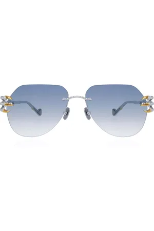 ANNA KARIN KARLSSON THE CLAW & THE NEST - PILOT Blancas Dorados Gafas de Sol para Mujer Plateadas