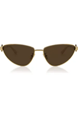 Bottega Veneta BV1186S 002 Gafas de Sol para Mujer Dorados