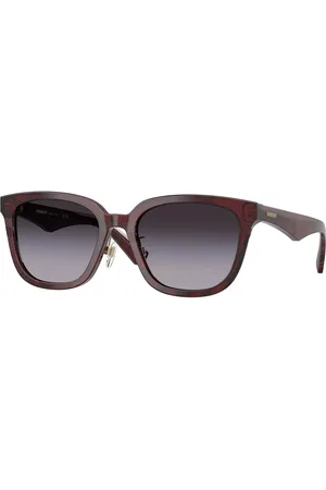 Burberry BE4446D Ajuste Asiático 41158G Gafas de Sol para Mujer Rojas