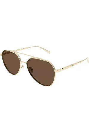 Alexander McQueen AM0478S Ajuste Asiático 002 Gafas de Sol para Hombre