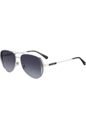 Kate Spade KS Navy/G/S Ajuste Asiático KTV/9O Gafas de Sol para Mujer Plateadas