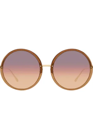 Linda Farrow KEW LFL457 C37 Gafas de Sol para Hombre Marrones