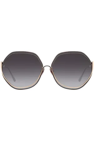 Linda Farrow ASPEN LFL1355 C1 Gafas de Sol para Hombre Negras