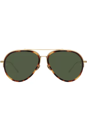 Linda Farrow ABEL LFL1118 C2 Gafas de Sol para Hombre Careyshell