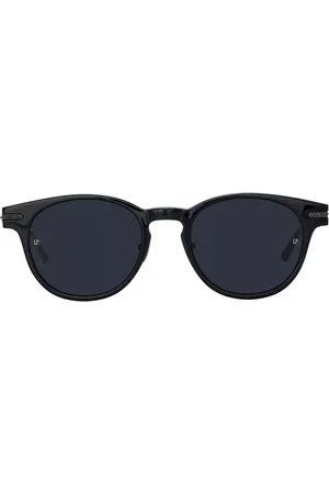 Linda Farrow BAY LF25A Ajuste Asiático C17 Gafas de Sol para Hombre Negras