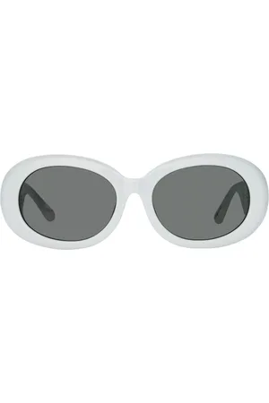 Linda Farrow LINA LFL1462 C4 Gafas de Sol para Hombre Blancas