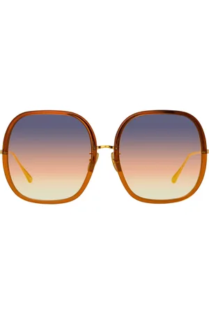 Linda Farrow CELIA LFL1405 C4 Gafas de Sol para Mujer Cristal