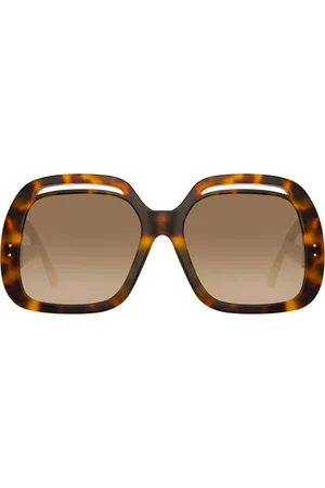Linda Farrow RENATA LFL1126 C2 Gafas de Sol para Mujer Careyshell