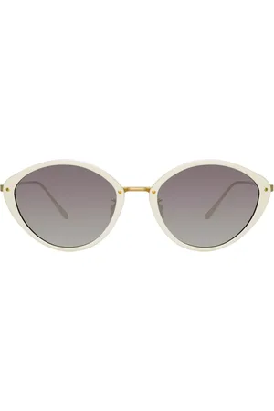 Linda Farrow LUCY LFL1086 C4 Gafas de Sol para Mujer Blancas