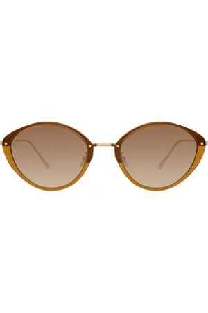 Linda Farrow LUCY LFL1086 C3 Gafas de Sol para Mujer Marrones