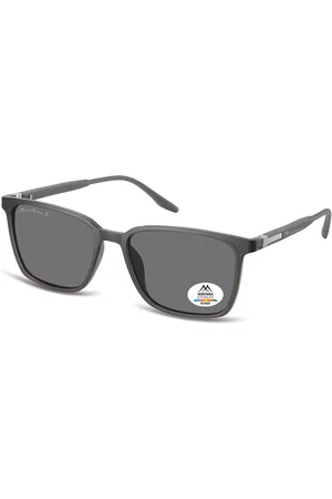 Montana Montana Gafas Recetadas MP186 Polarized MP186E Gafas de Sol para Hombre Grises