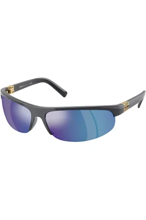 Miu Miu MUA02SF Ajuste Asiático 19Y10K Gafas de Sol para Mujer Grises