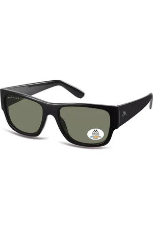 Montana Montana Gafas Recetadas MP195 Polarized MP195A Gafas de Sol para Hombre Negras