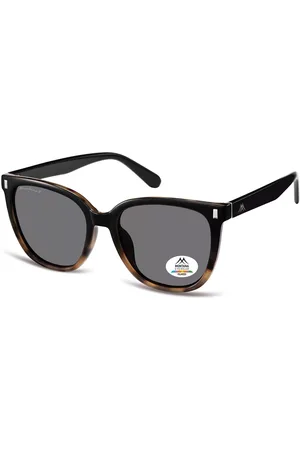Montana Montana Gafas Recetadas MP190 Polarized MP190A Gafas de Sol para Mujer Negras