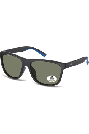 Montana Montana Gafas Recetadas MP199 Polarized MP199A Gafas de Sol para Hombre Negras