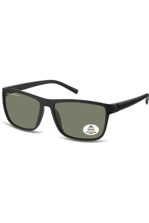Montana Montana Gafas Recetadas MP198 Polarized MP198A Gafas de Sol para Hombre Negras