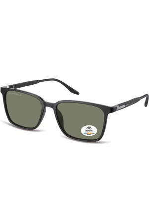 Montana Montana Gafas Recetadas MP186 Polarized MP186B Gafas de Sol para Hombre Negras