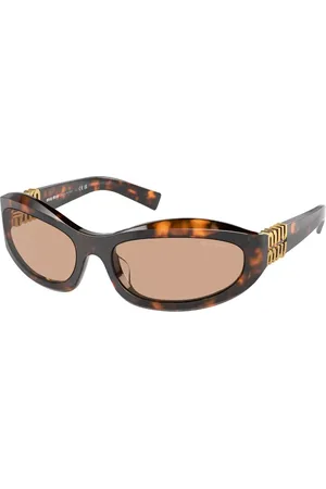 Miu Miu MU14ZSF Ajuste Asiático 14L90H Gafas de Sol para Mujer Careyshell