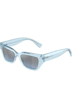 Dolce & Gabbana DG4462F Ajuste Asiático 33227C Gafas de Sol para Mujer Azules
