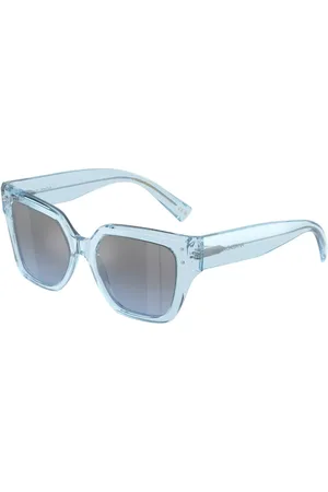 Dolce & Gabbana DG4471F Ajuste Asiático 33227C Gafas de Sol para Mujer Azules