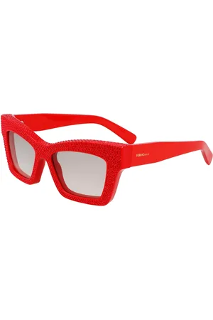 Salvatore Ferragamo SF2045SR 600 Gafas de Sol para Mujer Rojas