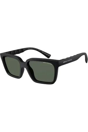 Armani Exchange AX4147SF Ajuste Asiático 807871 Gafas de Sol para Hombre Negras
