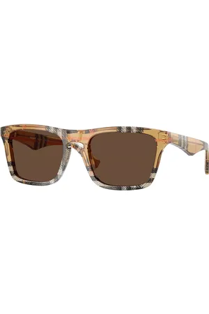 Burberry BE4434F Ajuste Asiático 414673 Gafas de Sol para Hombre Marrones
