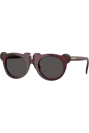 Burberry JB4355F Para Niños Ajuste Asiático 411587 Gafas de Sol Para Niños Rojas
