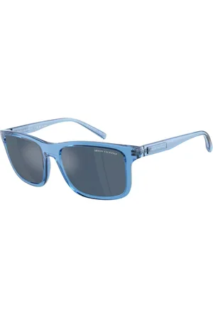 Armani Exchange AX4145SF Ajuste Asiático 834555 Gafas de Sol para Hombre Azules