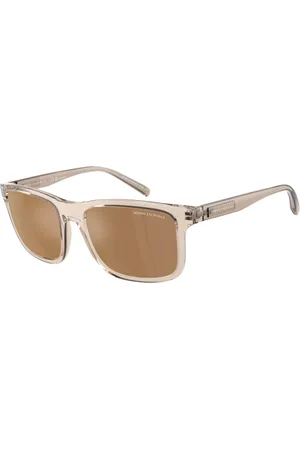 Armani Exchange AX4145SF Ajuste Asiático Polarized 83445A Gafas de Sol para Hombre Marrones