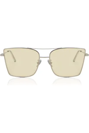 Retrosuperfuture RIVA UG3 Gafas de Sol para Hombre Plateadas