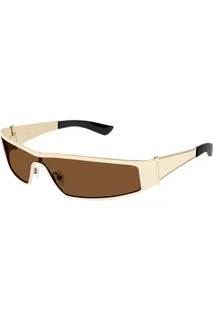 Alexander McQueen AM0491S 003 Gafas de Sol para Hombre Dorados