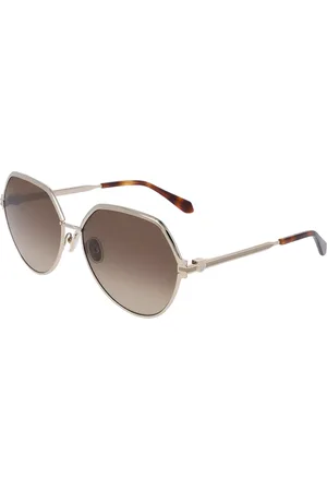 Salvatore Ferragamo SF325S 745 Gafas de Sol para Mujer Dorados