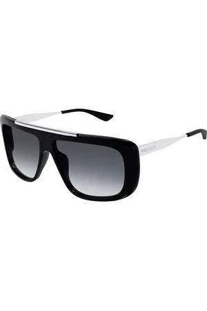 Alexander McQueen AM0492S Ajuste Asiático 001 Gafas de Sol para Hombre Negras