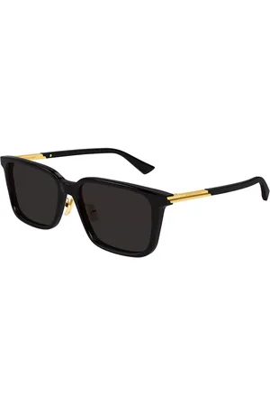 Bottega Veneta BV1374SK Ajuste Asiático 001 Gafas de Sol para Hombre Negras