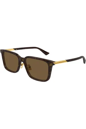 Bottega Veneta BV1374SK Ajuste Asiático 006 Gafas de Sol para Hombre Careyshell