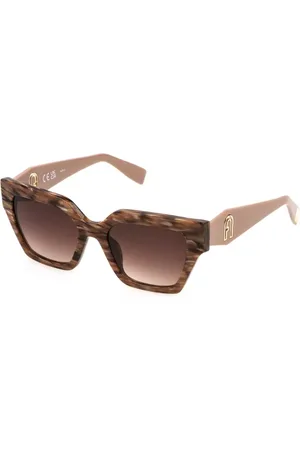 Furla SFU811 06YH Gafas de Sol para Hombre Marrones
