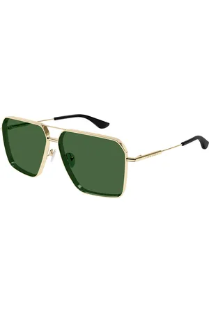 Alexander McQueen AM0500S 003 Gafas de Sol para Hombre Dorados