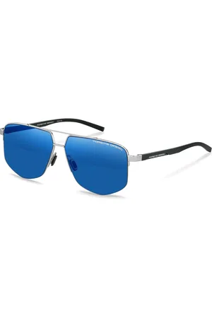 Porsche Design P8943 B195 Gafas de Sol para Hombre Plateadas