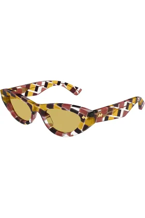 Bottega Veneta BV1350S 003 Gafas de Sol para Mujer Amarillas