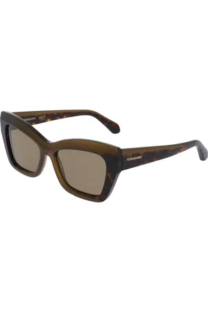 Salvatore Ferragamo SF2065S 338 Gafas de Sol para Mujer Marrones