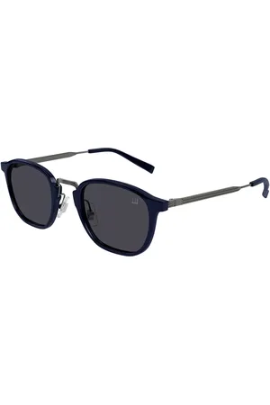 Dunhill DU0105SA Ajuste Asiático 003 Gafas de Sol para Hombre Azules