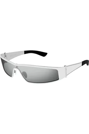 Alexander McQueen AM0491S 002 Gafas de Sol para Hombre Plateadas
