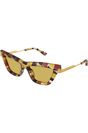 Bottega Veneta BV1241S 005 Gafas de Sol para Mujer Amarillas