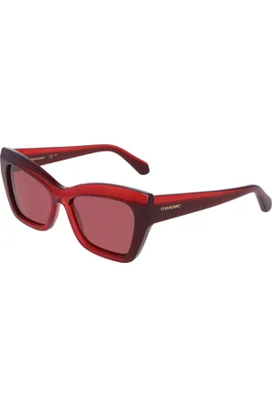 Salvatore Ferragamo SF2065S 613 Gafas de Sol para Mujer Rojas