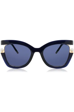 Carolina Herrera CH 0002/S PJP/KU Gafas de Sol para Mujer Azules