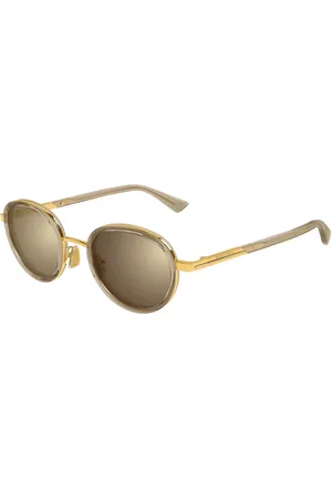 Bottega Veneta BV1372S 003 Gafas de Sol para Hombre Marrones