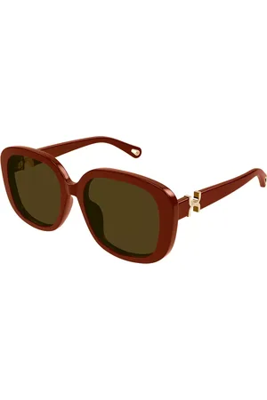 Chloé CH0303SK Ajuste Asiático 004 Gafas de Sol para Mujer Borgoña